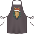 A Christmas Horse Equestrian Cotton Apron 100% Organic Dark Grey