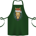 A Christmas Horse Equestrian Cotton Apron 100% Organic Forest Green