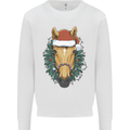 A Christmas Horse Equestrian Kids Sweatshirt Jumper White