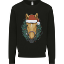 A Christmas Horse Equestrian Mens Sweatshirt Jumper Black