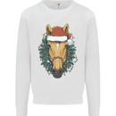 A Christmas Horse Equestrian Mens Sweatshirt Jumper White