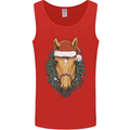 A Christmas Horse Equestrian Mens Vest Tank Top Red