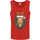 A Christmas Horse Equestrian Mens Vest Tank Top Red