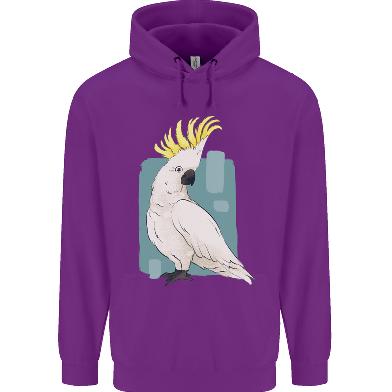 A Cockatoo Childrens Kids Hoodie Purple
