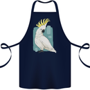 A Cockatoo Cotton Apron 100% Organic Navy Blue