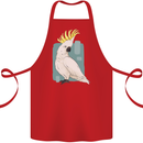 A Cockatoo Cotton Apron 100% Organic Red