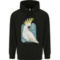 A Cockatoo Mens 80% Cotton Hoodie Black