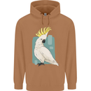 A Cockatoo Mens 80% Cotton Hoodie Caramel Latte