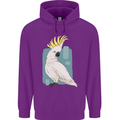 A Cockatoo Mens 80% Cotton Hoodie Purple
