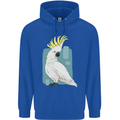 A Cockatoo Mens 80% Cotton Hoodie Royal Blue