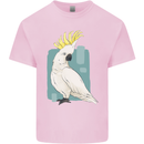 A Cockatoo Mens Cotton T-Shirt Tee Top Light Pink
