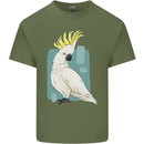 A Cockatoo Mens Cotton T-Shirt Tee Top Military Green