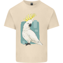 A Cockatoo Mens Cotton T-Shirt Tee Top Natural