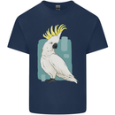 A Cockatoo Mens Cotton T-Shirt Tee Top Navy Blue