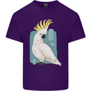 A Cockatoo Mens Cotton T-Shirt Tee Top Purple