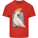 A Cockatoo Mens Cotton T-Shirt Tee Top Red