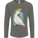 A Cockatoo Mens Long Sleeve T-Shirt Charcoal