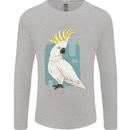 A Cockatoo Mens Long Sleeve T-Shirt Sports Grey