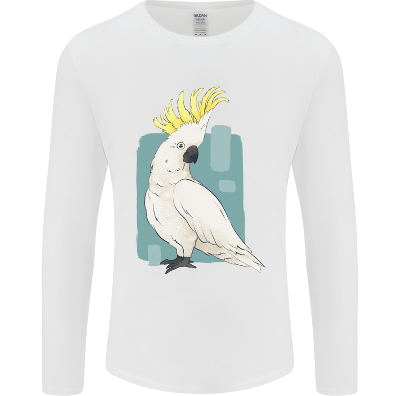 A Cockatoo Mens Long Sleeve T-Shirt White