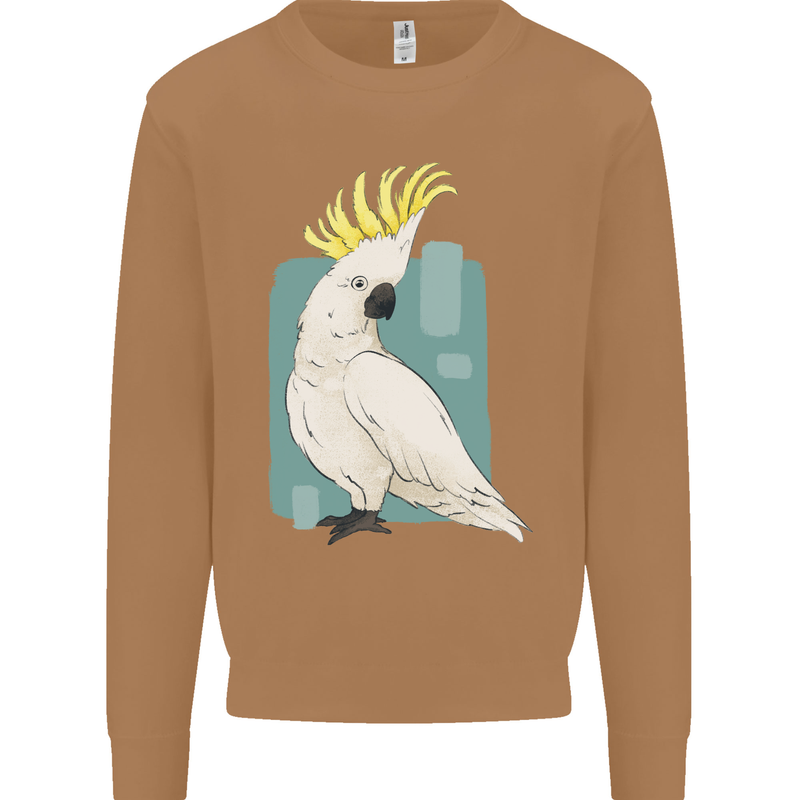A Cockatoo Mens Sweatshirt Jumper Caramel Latte