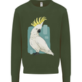 A Cockatoo Mens Sweatshirt Jumper Forest Green
