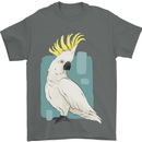 A Cockatoo Mens T-Shirt 100% Cotton Charcoal