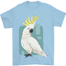 A Cockatoo Mens T-Shirt 100% Cotton Light Blue