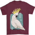 A Cockatoo Mens T-Shirt 100% Cotton Maroon