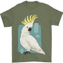 A Cockatoo Mens T-Shirt 100% Cotton Military Green