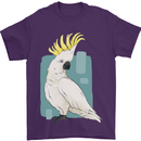 A Cockatoo Mens T-Shirt 100% Cotton Purple