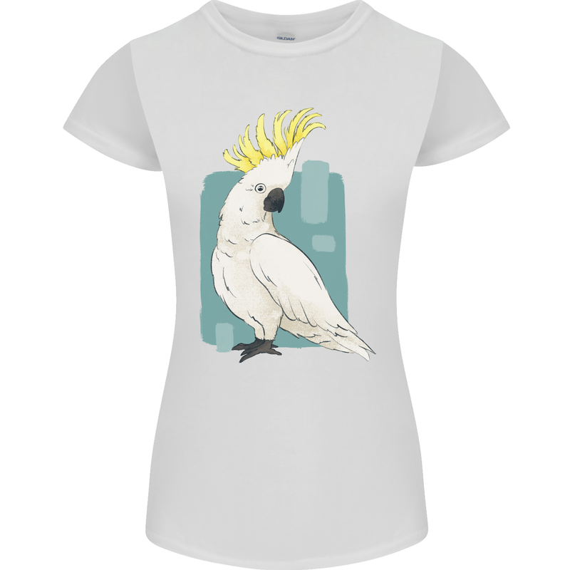 A Cockatoo Womens Petite Cut T-Shirt White