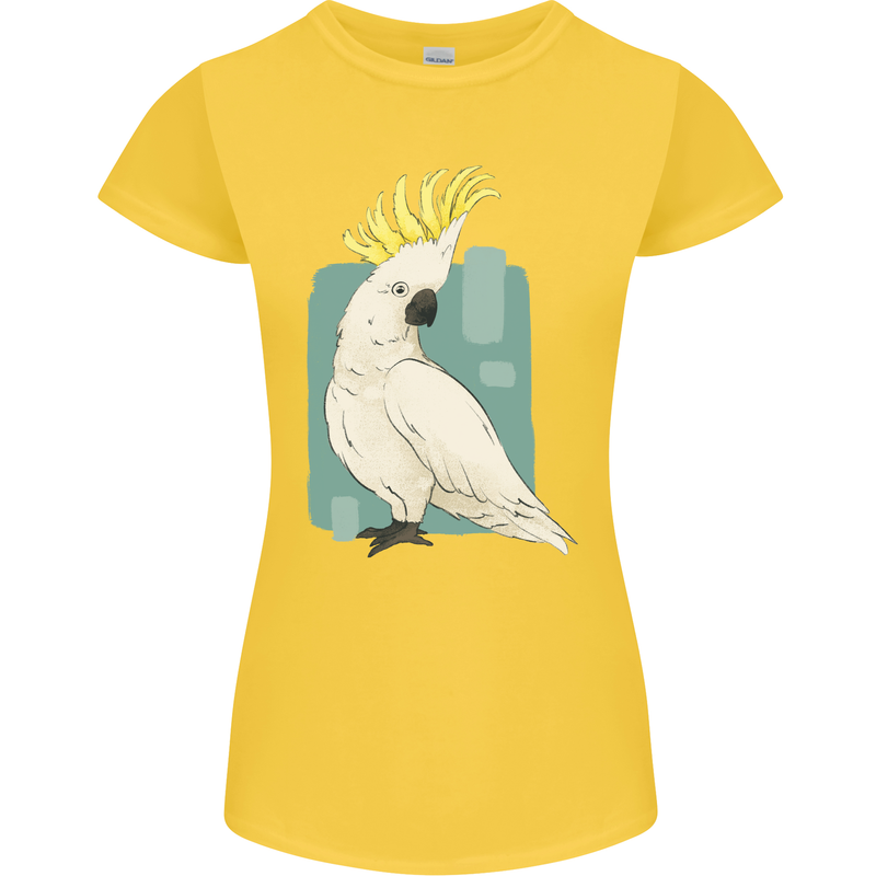 A Cockatoo Womens Petite Cut T-Shirt Yellow