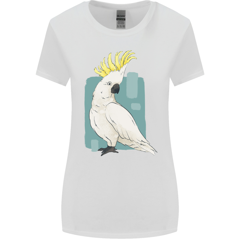 A Cockatoo Womens Wider Cut T-Shirt White