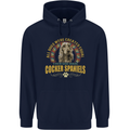 A Cocker Spaniel Dog Childrens Kids Hoodie Navy Blue