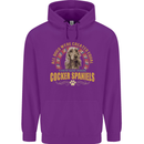 A Cocker Spaniel Dog Childrens Kids Hoodie Purple