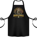 A Cocker Spaniel Dog Cotton Apron 100% Organic Black