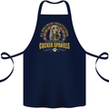 A Cocker Spaniel Dog Cotton Apron 100% Organic Navy Blue