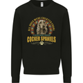 A Cocker Spaniel Dog Kids Sweatshirt Jumper Black