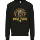 A Cocker Spaniel Dog Kids Sweatshirt Jumper Black