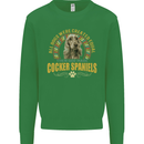 A Cocker Spaniel Dog Kids Sweatshirt Jumper Irish Green