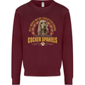 A Cocker Spaniel Dog Kids Sweatshirt Jumper Maroon