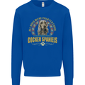 A Cocker Spaniel Dog Kids Sweatshirt Jumper Royal Blue