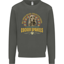 A Cocker Spaniel Dog Kids Sweatshirt Jumper Storm Grey