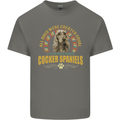 A Cocker Spaniel Dog Kids T-Shirt Childrens Charcoal
