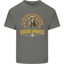 A Cocker Spaniel Dog Kids T-Shirt Childrens Charcoal