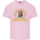 A Cocker Spaniel Dog Kids T-Shirt Childrens Light Pink