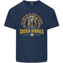 A Cocker Spaniel Dog Kids T-Shirt Childrens Navy Blue