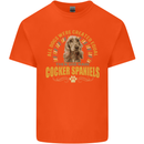 A Cocker Spaniel Dog Kids T-Shirt Childrens Orange