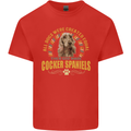 A Cocker Spaniel Dog Kids T-Shirt Childrens Red