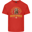 A Cocker Spaniel Dog Kids T-Shirt Childrens Red